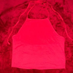 Rib-Knit Halter Top